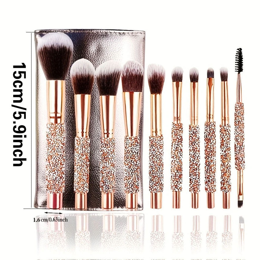 Luxury Crystal Makeup Brush Set – 10 Piece – product image 6