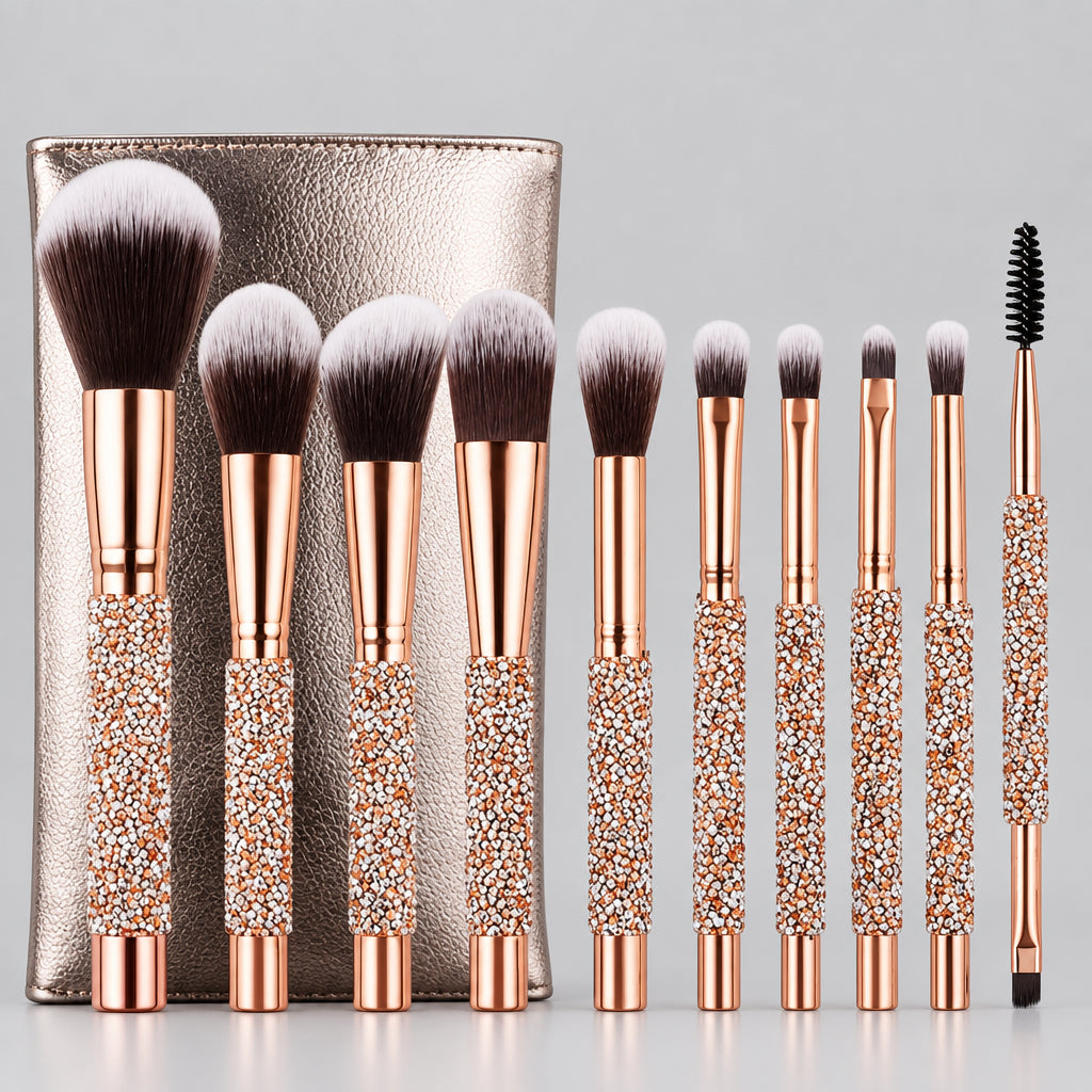 Luxury Crystal Makeup Brush Set – 10 Piece – product image 1
