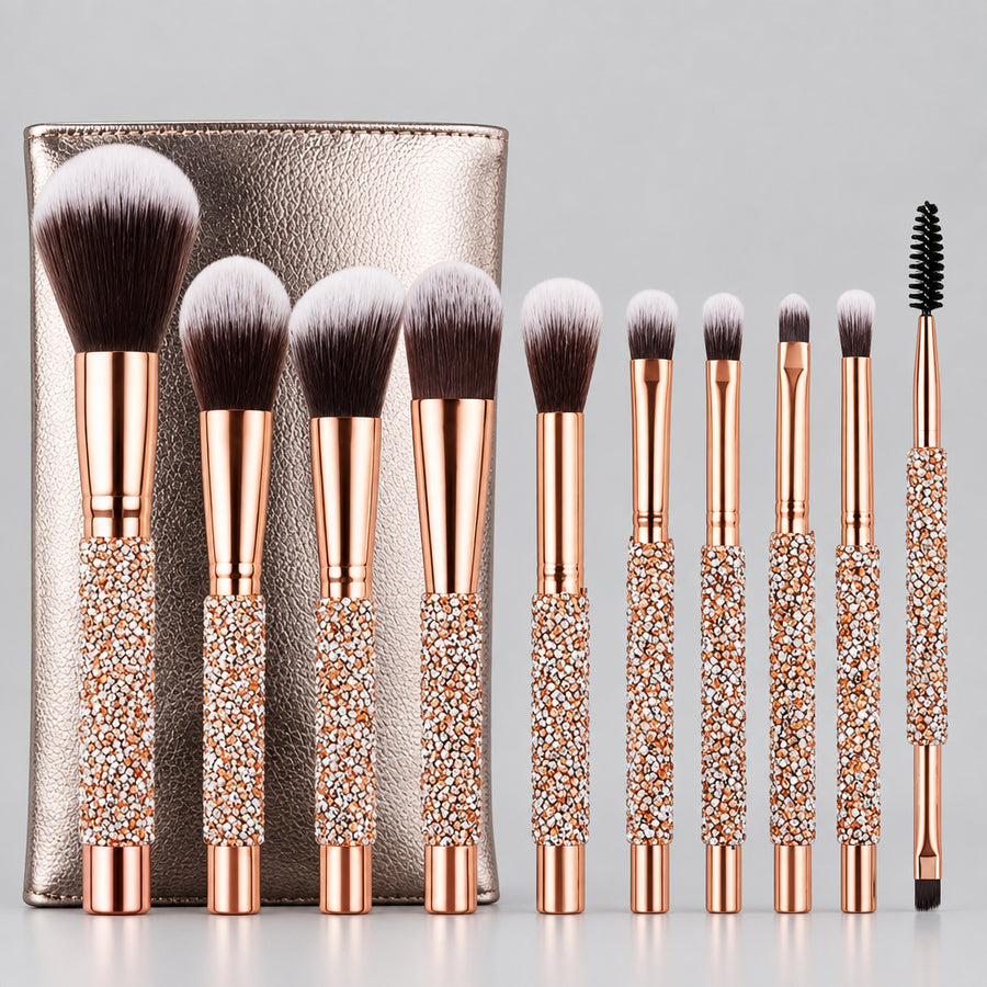 Luxury Crystal Makeup Brush Set – 10 Piece – product image 1