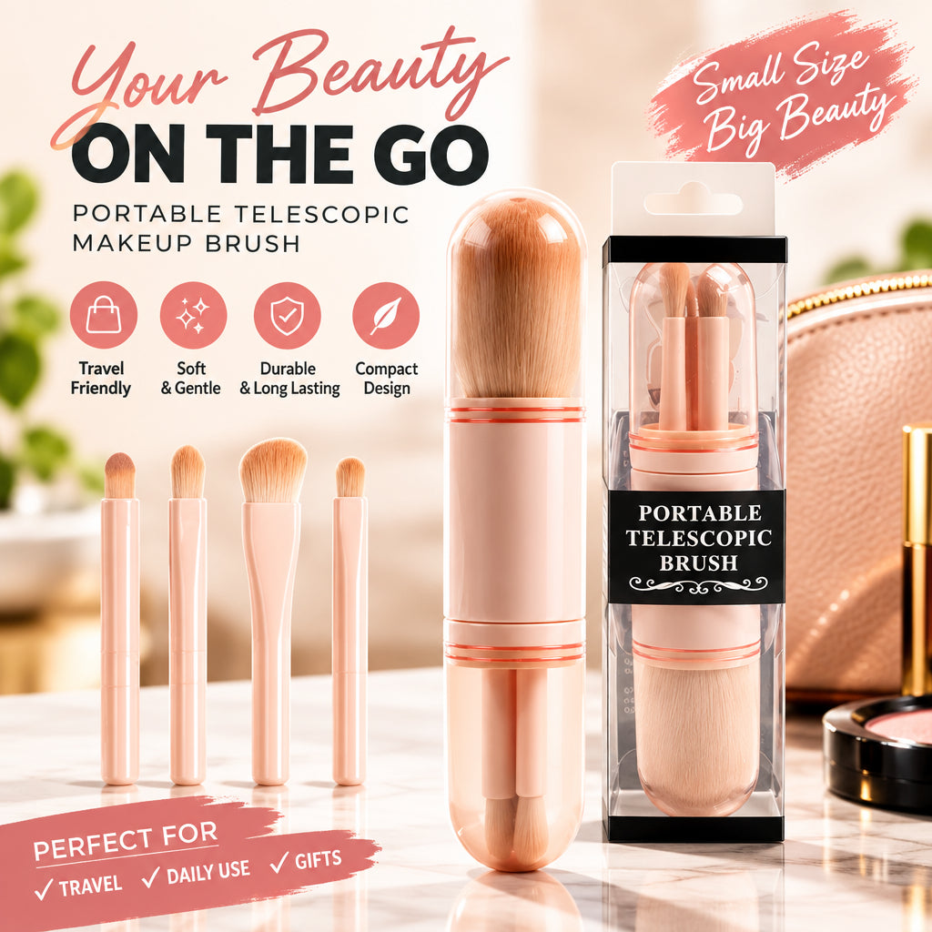 4-in-1 Portable Makeup Brush Set – product image 3
