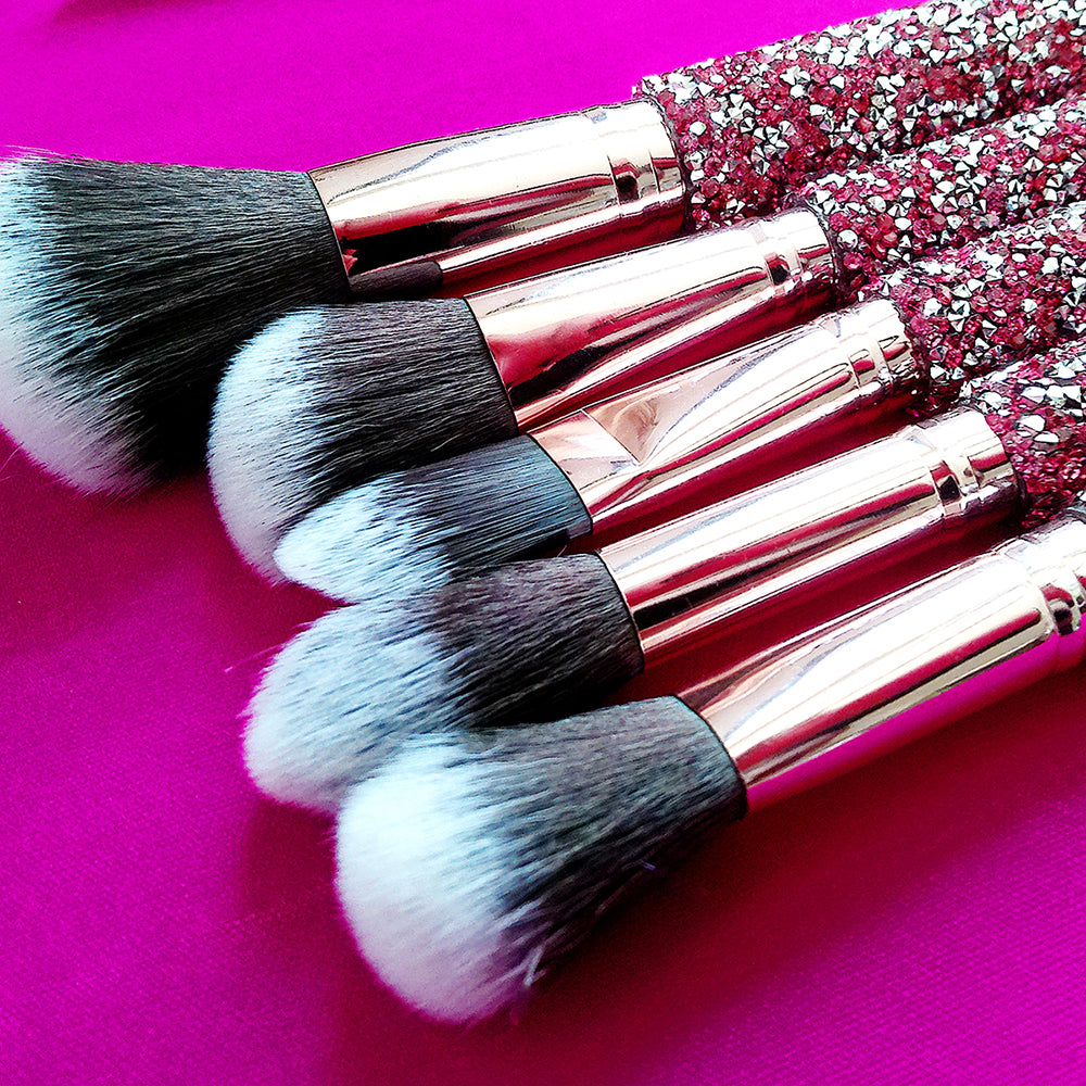 10-Piece Diamond Crystal Makeup Brush Set – product image 8