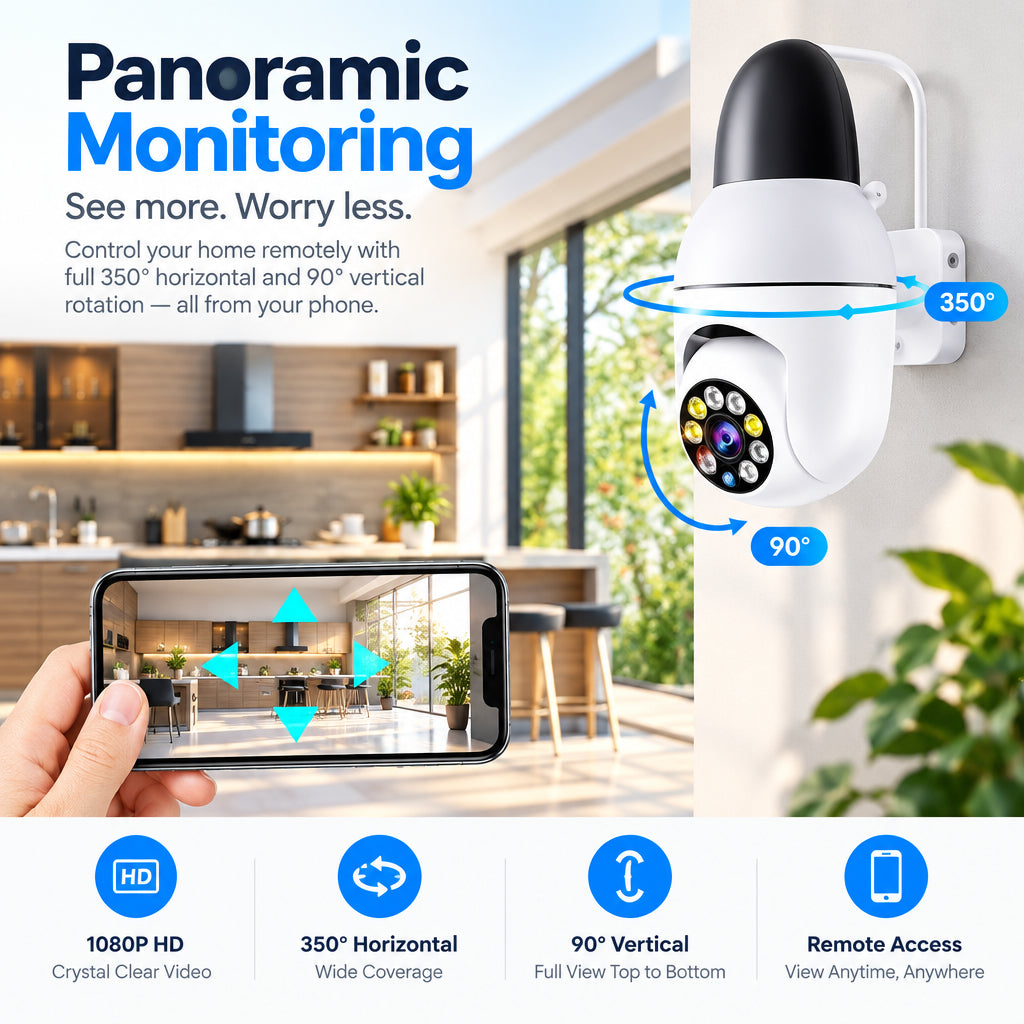 E27 WiFi Smart Bulb Security Camera – product image 5