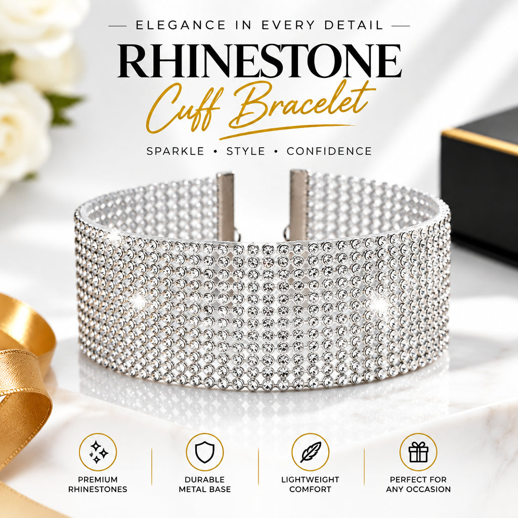 Crystal Rhinestone Choker Necklace – product image 2