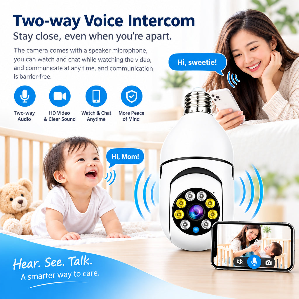 E27 WiFi Smart Bulb Security Camera – product image 2
