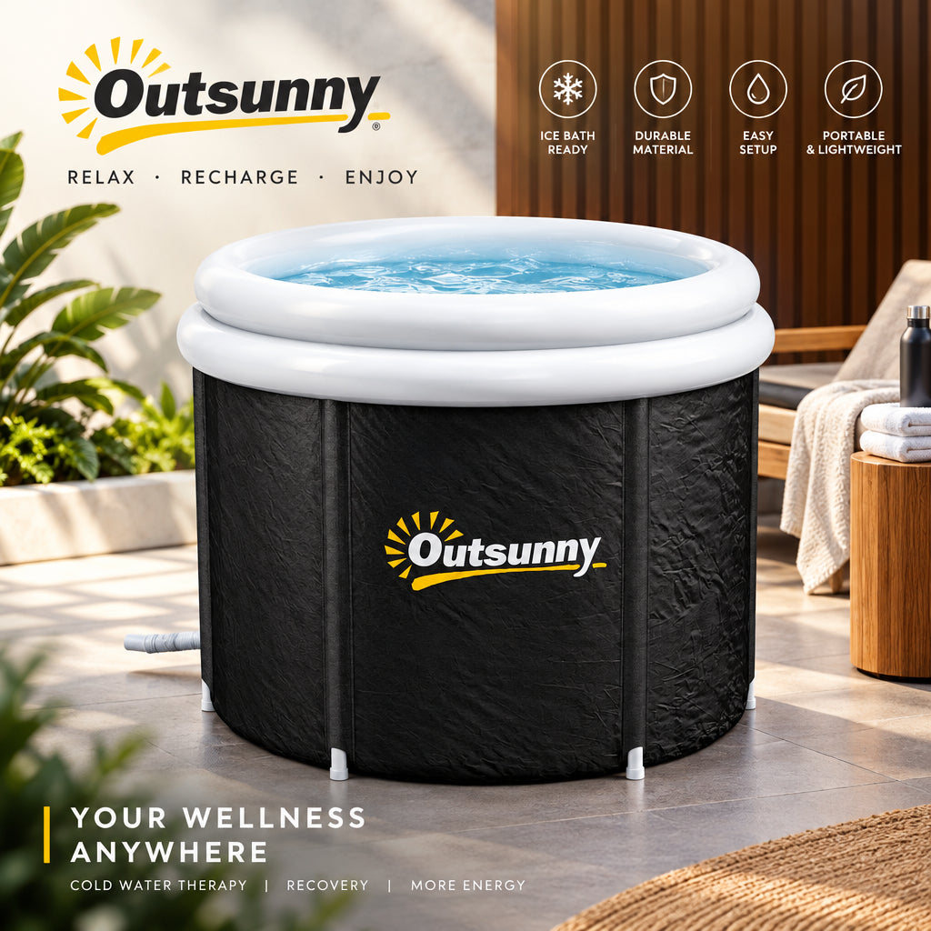 Portable Cold Plunge Tub with Insulated Cover – product image 2