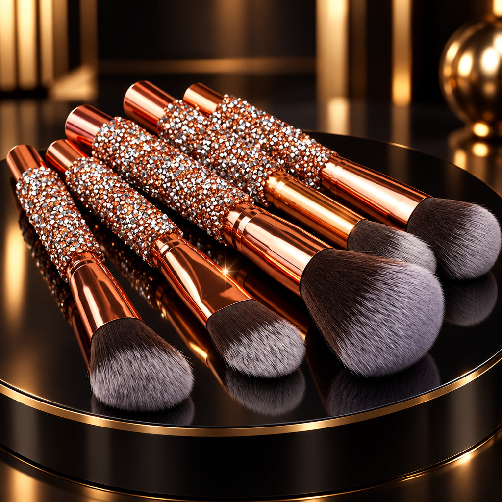 Luxury Crystal Makeup Brush Set – 10 Piece – product image 4