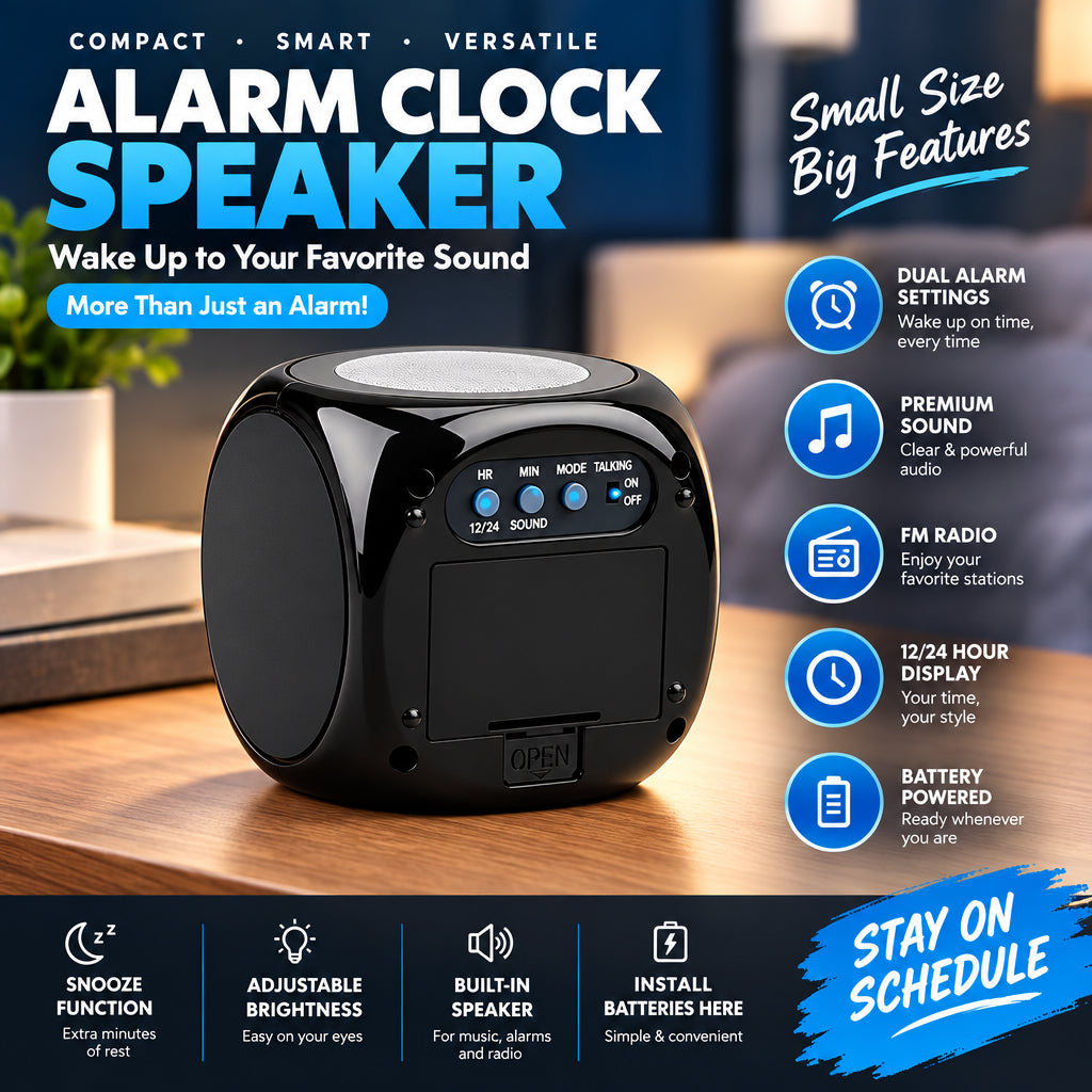 LED Projection Alarm Clock with USB – product image 1