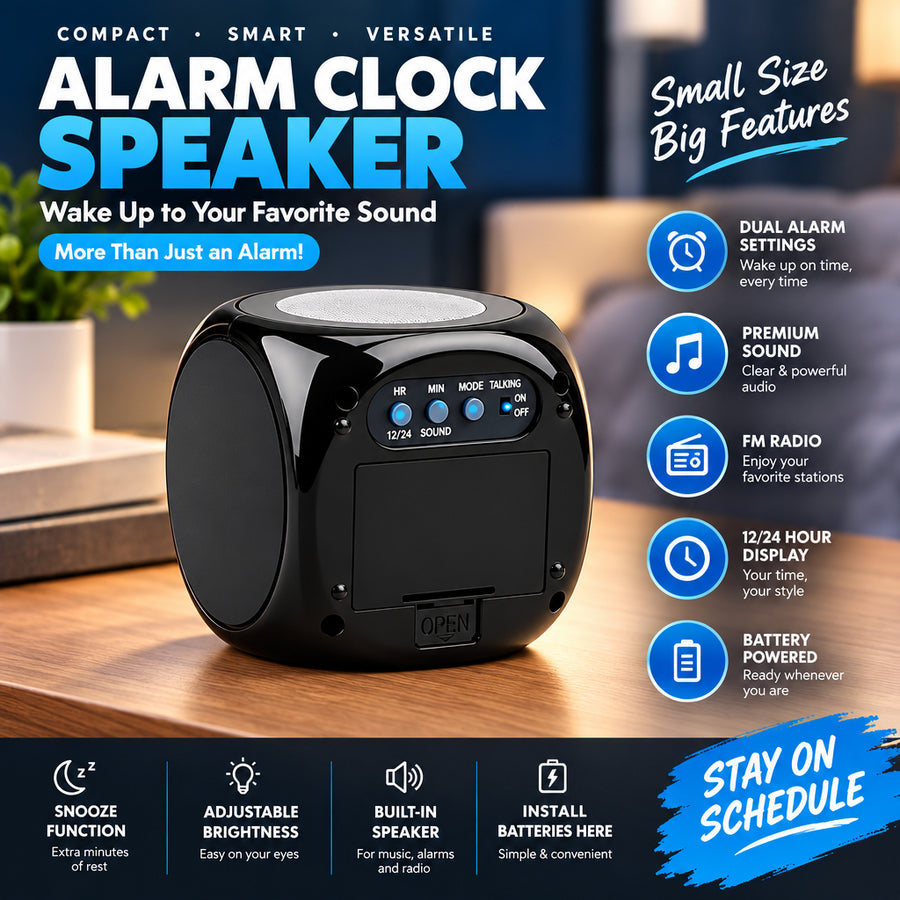 LED Projection Alarm Clock with USB – product image 1