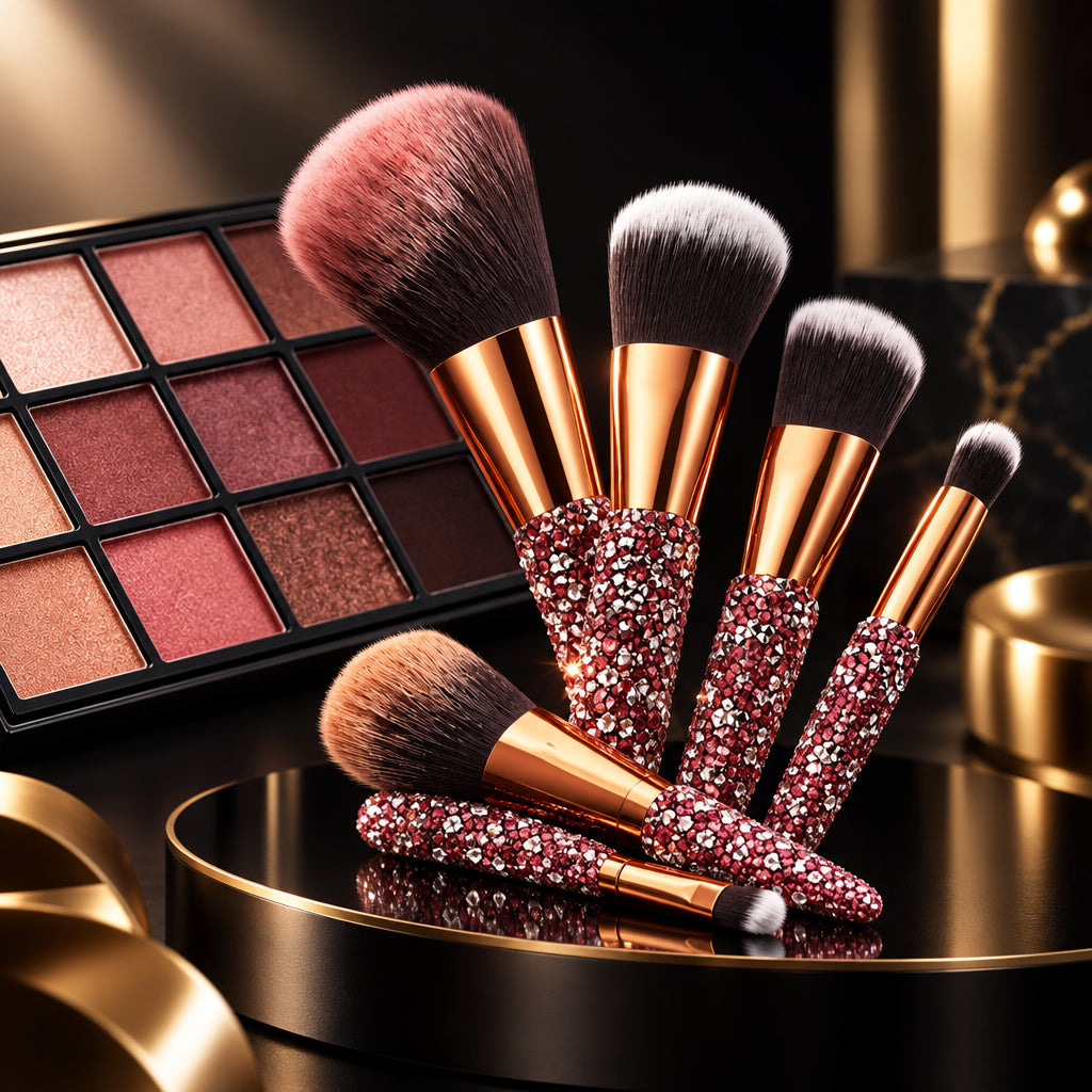 10-Piece Diamond Crystal Makeup Brush Set – product image 2