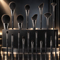 10-Piece Natural Wood Makeup Brush Set – product image 1